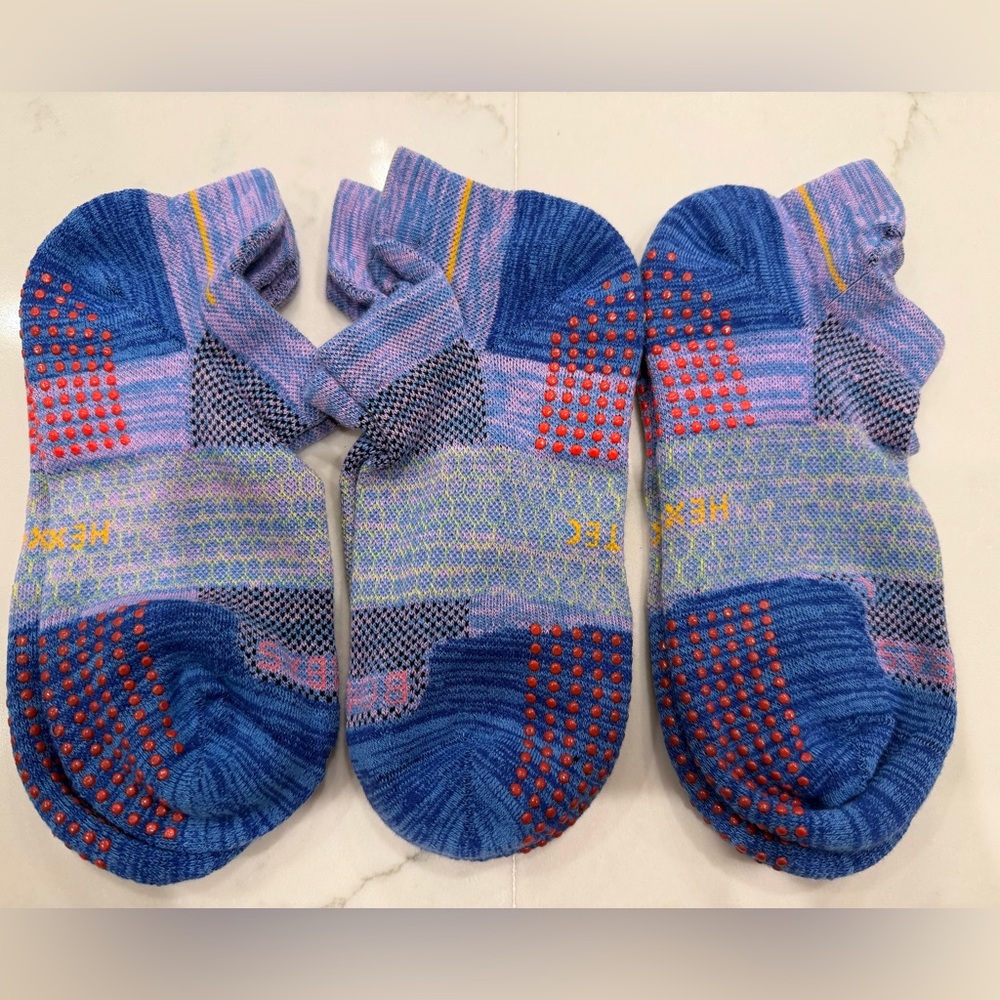 Bombas Women's Performance Gripper Hex Tec Ankle Socks Medium 3 Pairs no tag
